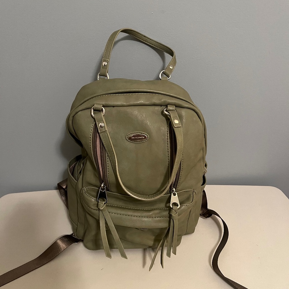 David Jones Paris Green Back Pack laptop case